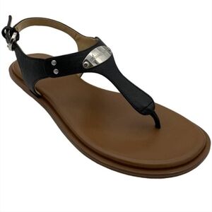 Michael Kors Black and Brown Women's Sandals
